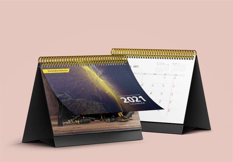 Diseño de calendario de escritorio